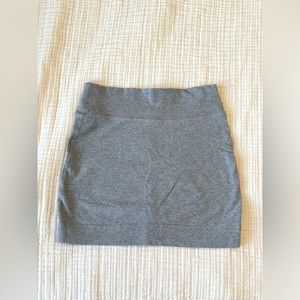 Light grey mini skirt